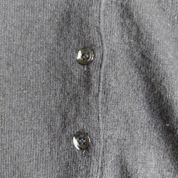 Moschino black cashmere wool blend knit sweater with ruffle knit detail Vintage - Picture 5 of 7